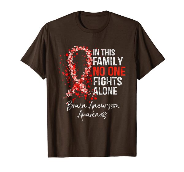 

In This Family No One Fights Alone Shirt Brain Aneurysm, Mainly pictures