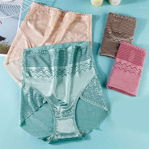 

women's panties large size high waist for women underwear ladies big briefs plus floral lace modal cotton female, Black;pink