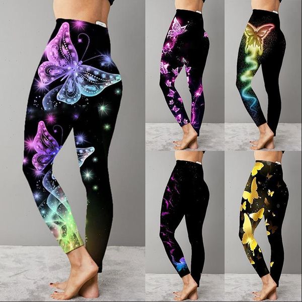 

3d print jeggings workout fitness women legging gym high waist sport running skinny pants dropshipping, Black