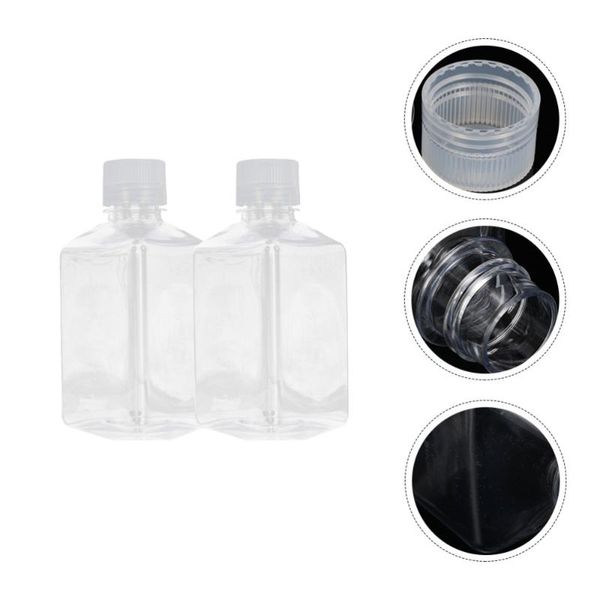 

2pcs graduated serum bottles 125ml sealing reagent container storage & jars