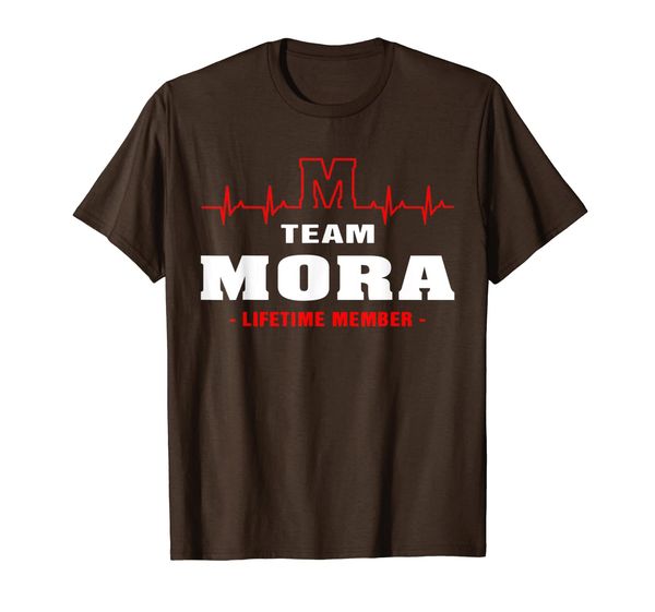 

team mora lifetime member shirt surname, last name gift t-shirt, White;black