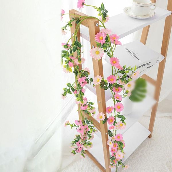 

decorative flowers & wreaths backyards artificial flower vine daisy decoration family garden garland