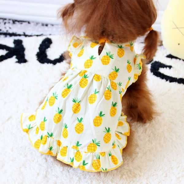 

the dog clothes teddy pet clothing spring and cotton dog skirt summer