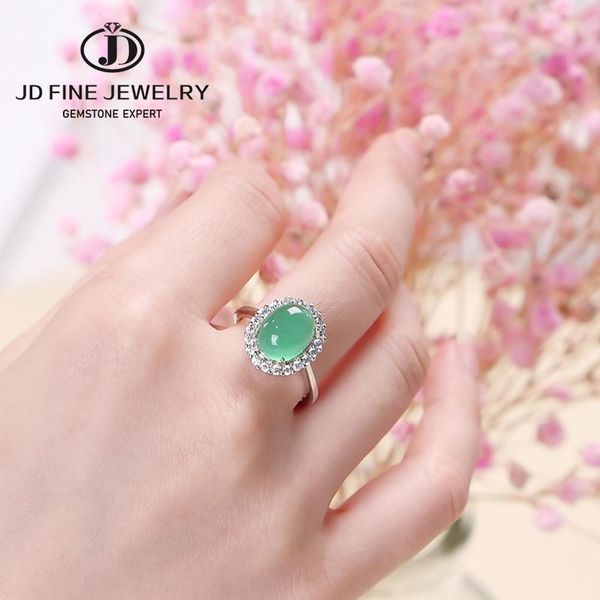Cluster-Ringe JD Damen-Ring, speziell für modischen Charme, eiförmiger Zirkon, elegantes Geschenk für Freundin