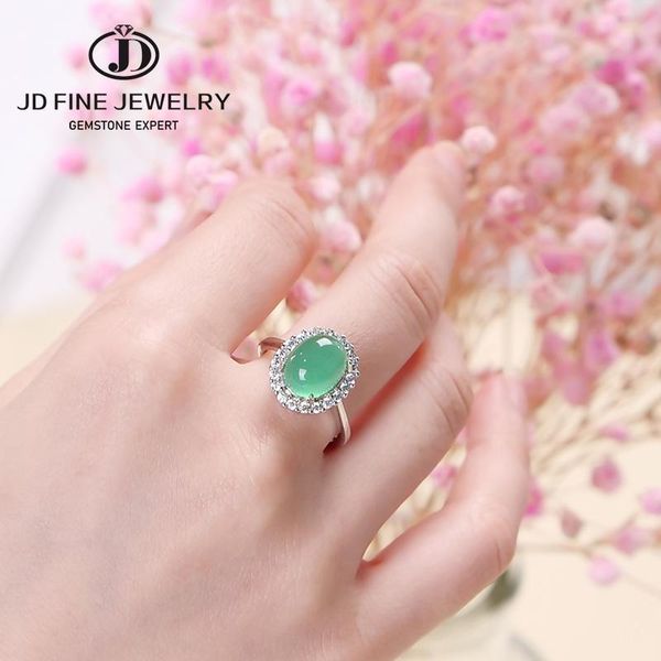 

cluster rings jd women's ring designed specifically for fashion charm egg shaped zircon elegant girlfriend gift, Golden;silver