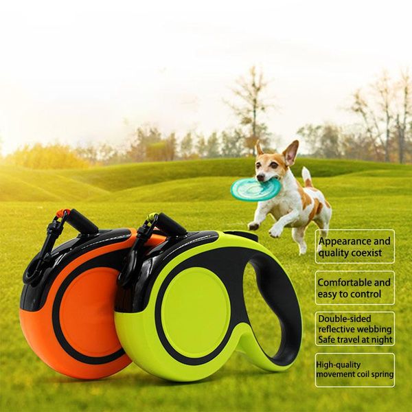 

automatic pet leash, dog portable leash collars & leashes