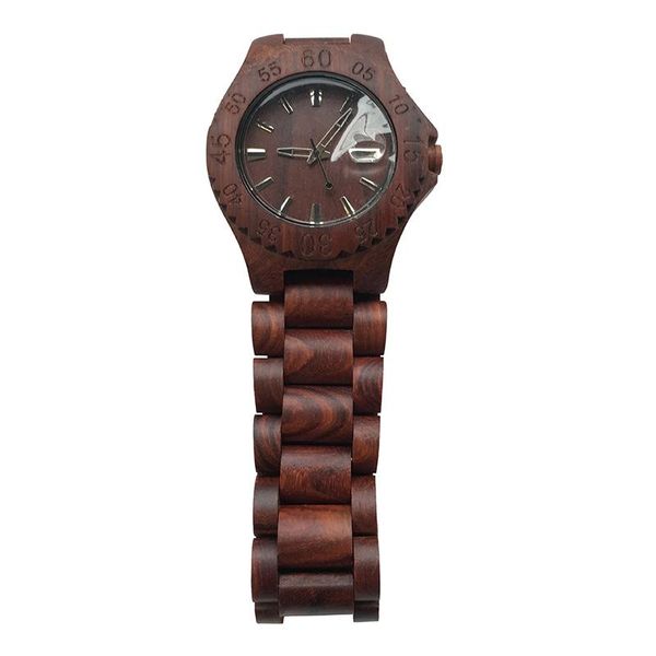 

red sandalwood watch wristwatches, Slivery;brown