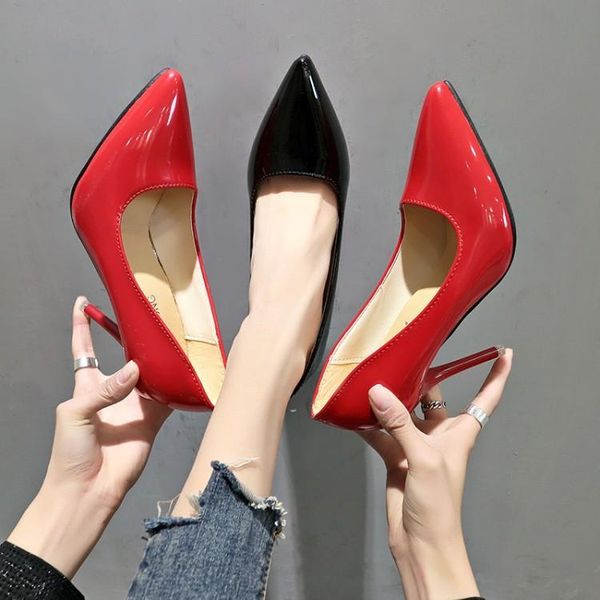 

dress shoes woman pumps peep toe 8-10cm stiletto high heels women fashion wedding bridal zapatos de mujer, Black