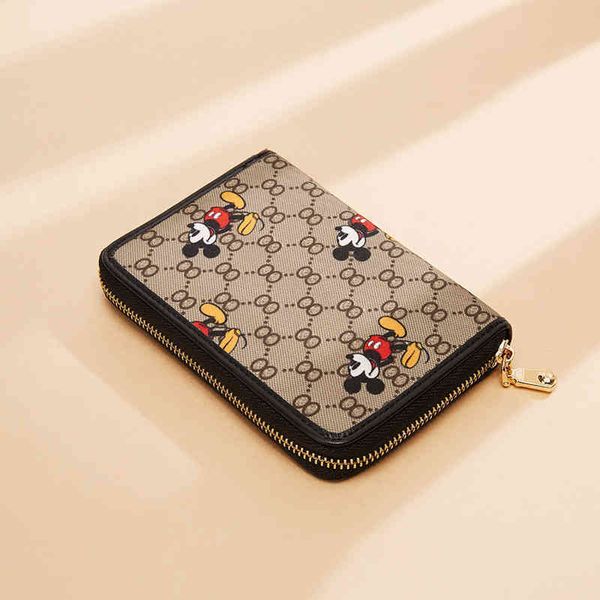 

2022 factory outlet online korean printing card bag multi slot capacity wallet lightweight short hand women