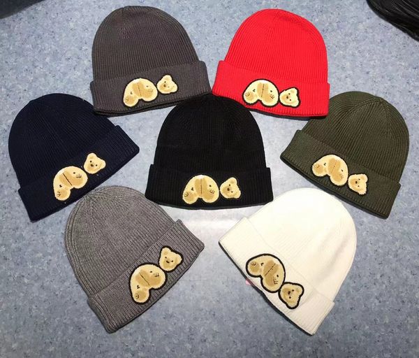 

luxury knitted hat brand designer beanie cap mens fitted hats cashmere letters casual skull caps outdoor fashion multi-color 3236, Blue;gray