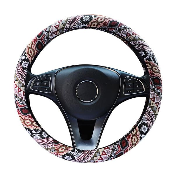 

steering wheel covers interior decor car cover non slip accessories wear resistant round protector dust proof styling tool easy install