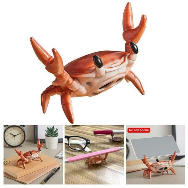 

portable speakers 1pc bluetooth-compatible cute crab holder deskwireless speaker 360Â° surround sound quality for creative gift