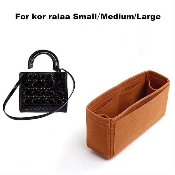 

fits k orralaa small medium cosmetic bags large 3mm premium felt insert bag organizer makeup handbag shaper travel inner purse