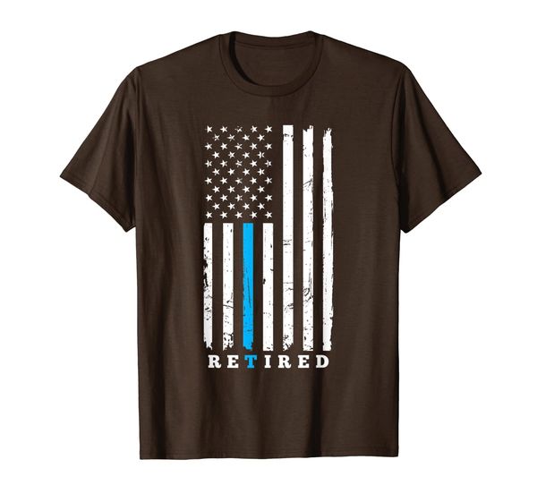 

retired police officer t-shirt, White;black