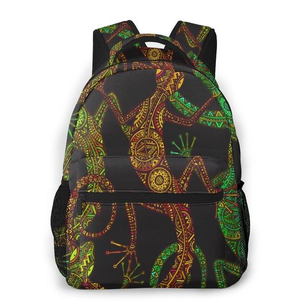 

backpack fashion 2021 ethnic tribal lizard salamander