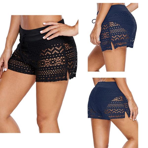 

men's swimwear black mesh women's swimming trunks plus size 3xl blue lace swimsuit bottom fat swim shorts boxer briefs panties