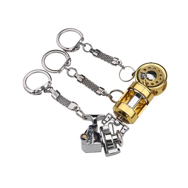 

fishing reel keychain pendants, crafts, christmas gifts baitcasting reels
