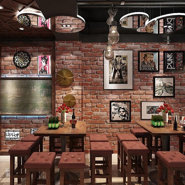 

wallpapers 10mx53cm pvc retro brick wallpaper for bedroom living room office kitchen wall papers home decor sticke