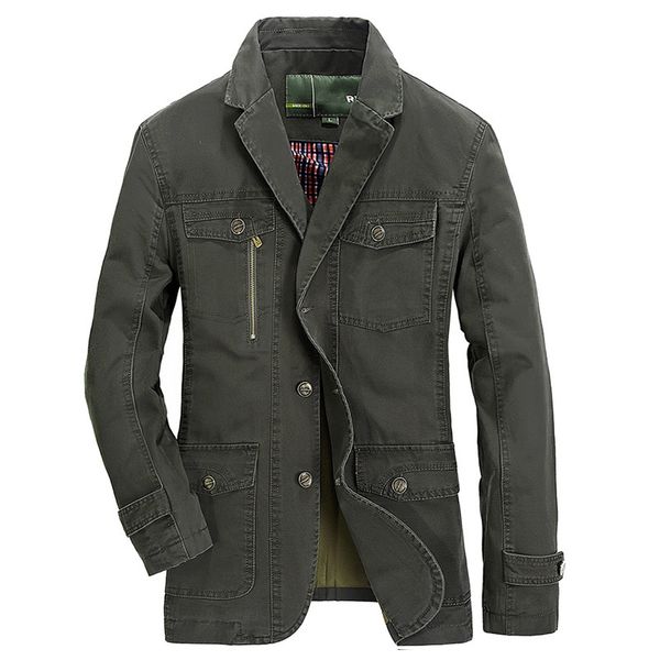 

men's jackets vintage washed jacket 100% cotton coat army green khaki fashion brand good quality shape charm handsome 5xl rd8n, Black;brown