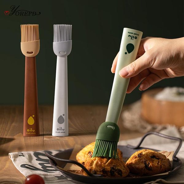 

tools & accessories oyorefd multi-function kitchen silicone oil brush heat resistance non-stick baking bbq brushes cooking