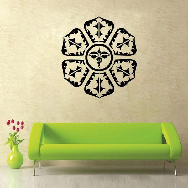 

wallpapers 9502 exquisite mandala buddhism india wall sticker for living room namaste removable stickers house decoration wallpaper
