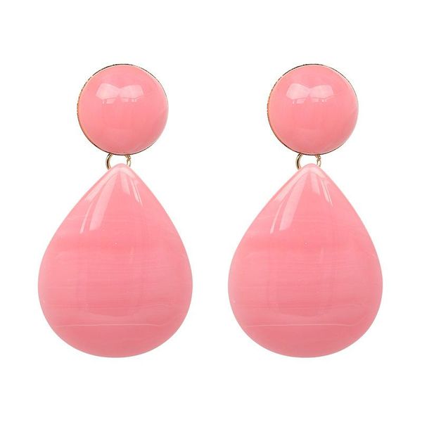 

dangle & chandelier 2021 big resin water drop earrings brincos mujer women elegant design acrylic romantic party jewelry pendientes, Silver