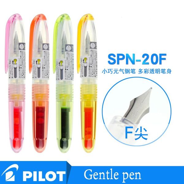 

pilot petit cute mini fountain pen transparent candy color 0.5mm meduim fine nib school office pvc plastic sign spn-20f gift pens
