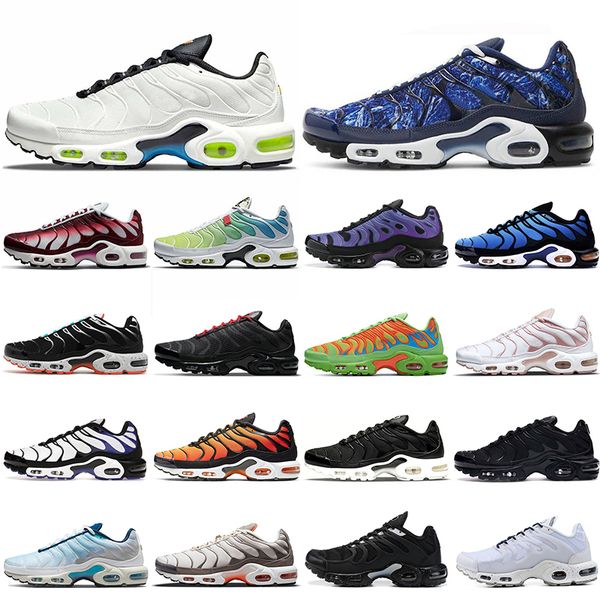

authentic terrascape plus tn mens womens running shoes airsmaxs tns requin se triple black all white pink blue red green hyper blue trainers, White;red