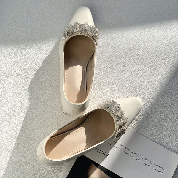 

women's shoes leather shallow mouth sandals mid-heeled spring and summer new pointed toe commuter thick high-heeled professional women, Black