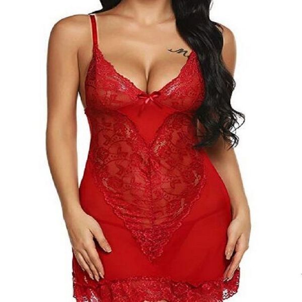 

spring home lace fun red bagged pajamas can be worn outside cloth, Black;white