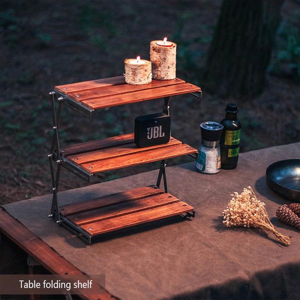 

camp furniture garden camping picnic tourist tables deskfolding rack equipment multifunctional portable storage table