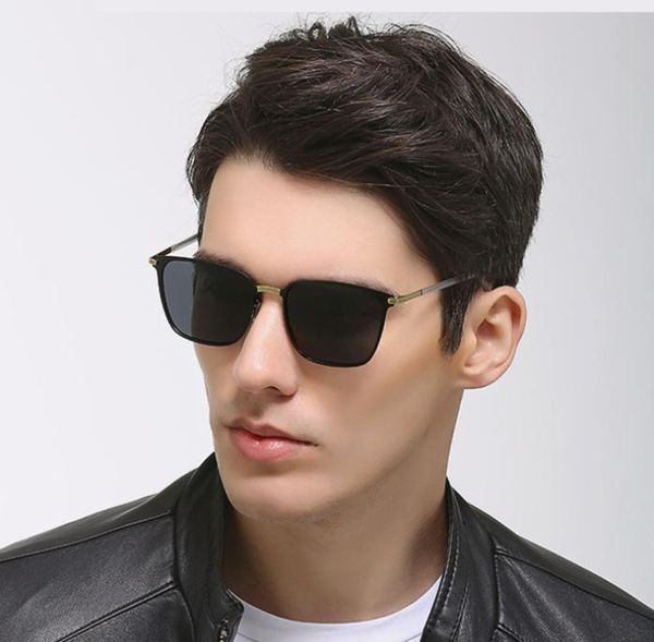 

sunglasses square polarized men vintage goggles driver night glasses sun vision classic outdoor uv400 eyewear male, White;black