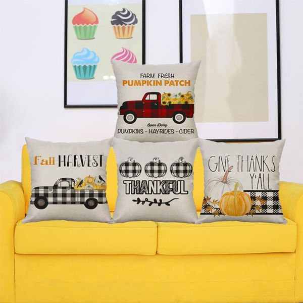 

cushion/decorative pillow thanksgiving series cushion cover village christmas fall decoration for home peach cashmere case classic case#p7