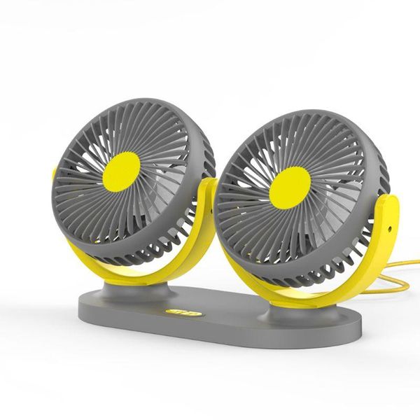 

electric fans 5v usb fan 360 rotatable dual head 3 speeds adjustable dashboard auto car y98b