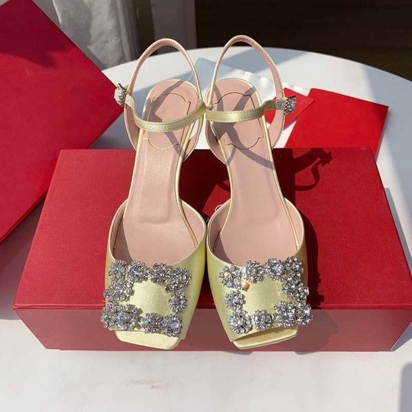 

dress shoes 2021 winter design women high heel ankle strap metal and beads decoration peep toe, Black
