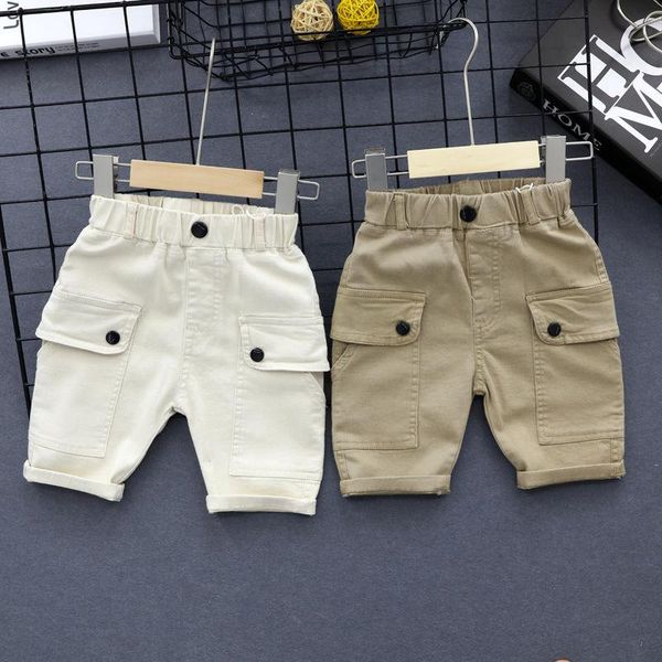 

shorts 2021 boys pants kids trousers clothes children cargo for baby boy summer toddlers 90~150, Black