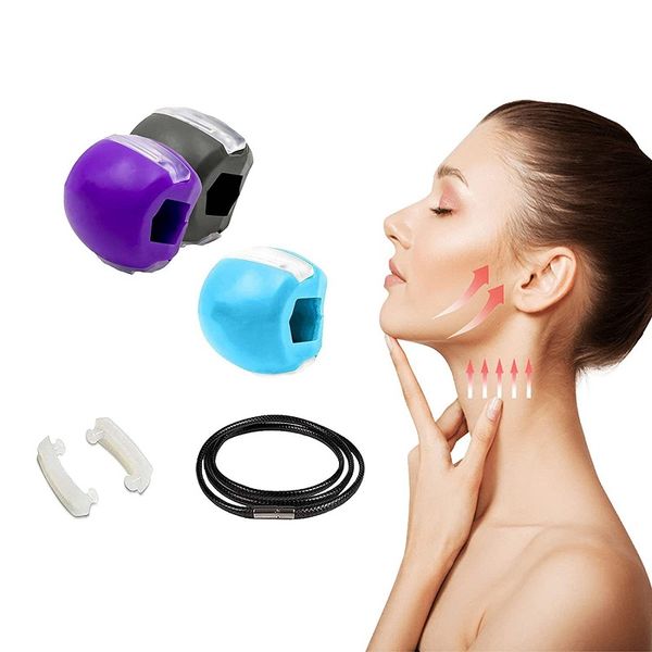 Alimento grau sílica gel maxilar linha exercício bola mandibular músculo treinamento fitness bolas pescoço toning maxilar face elevador