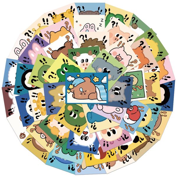 

50 pcs mixed skateboard stickers cartoon question mark animals for car lapfridge helmet pad bicycle bike motorcycle ps4 book guitar pvc deca