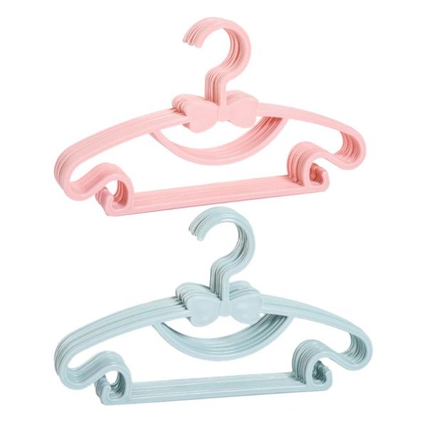 

hangers & racks 20pcs clothing hanger infant clothes drying (pink, blue)