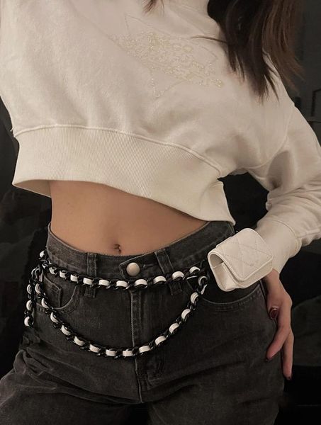 

bags for women 2021 fashionable brand mini shoulder female messenger bag handbag pu leather chain wild crossbody bag-38 waist