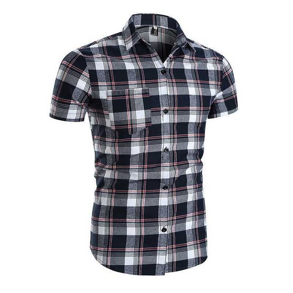 

men's casual shirts striped shirt casual men's short sleeve 16f5, White;black