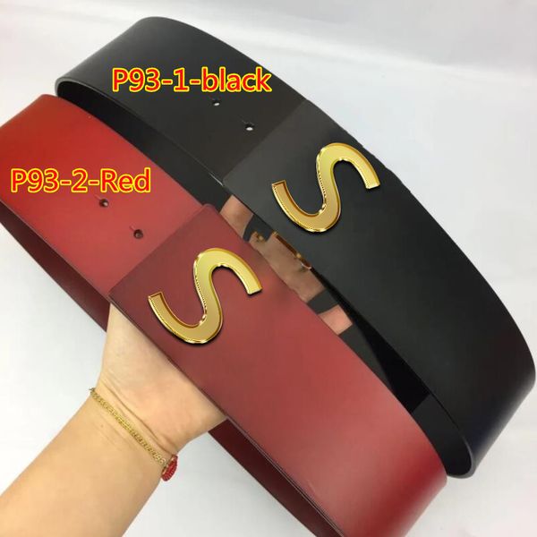 

p93 men's women's fashion designer belts genuine leather belts, Black;brown