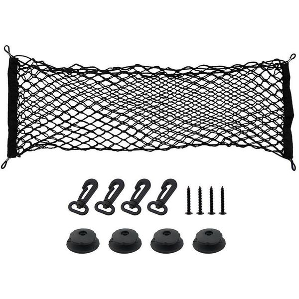 

car organizer universal storage net 110*60cm black boot cargo elastic envelope style