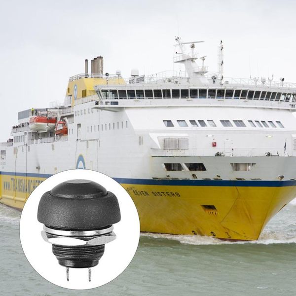 

smart home control 1 bag 10pcs water proof push button switch on off (black)