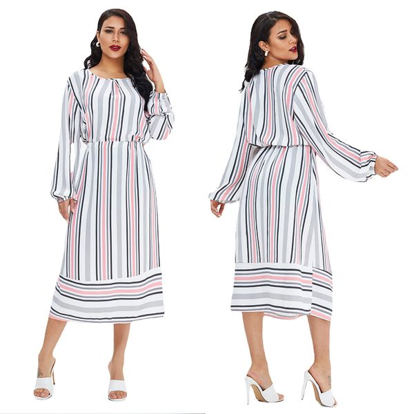 

ramadan turkey muslim dress women striped abaya moroccan kaftan islamic clothing djellaba dubai jilbab party vestidos abayas, Red