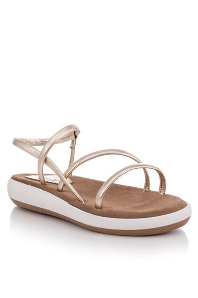 

sandals handmade genuine leather comfort gold female sandals-8115, Black