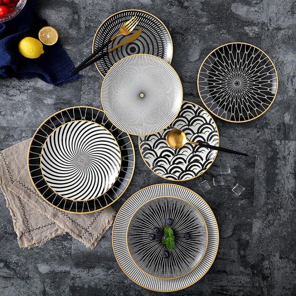 

dishes & plates phnom penh geometry tableware 6 inch ceramic dinner plate dish dessert party fruit