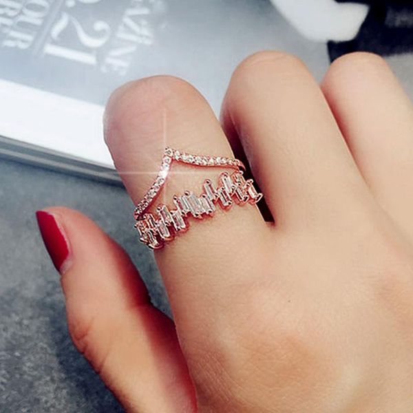 

wedding rings huitan ly bridal bands eternity silver color/rose gold color brilliant cz luxury jewelry fashion ring for women, Slivery;golden
