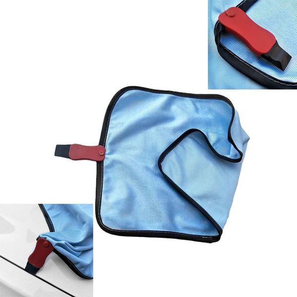 

car sponge microfiber glass cleaning cloths towels with crevice shovel for windows windshield stainless steel mirrors drying towel