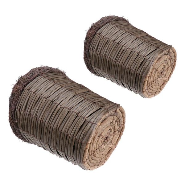

other garden supplies 2pcs imitation rattan-woven flowerpots round plant pots simple plants container